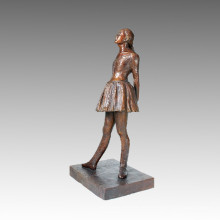 Большая статуя Средней девочки Студенческая бронзовая скульптура, Дега Tpls-002